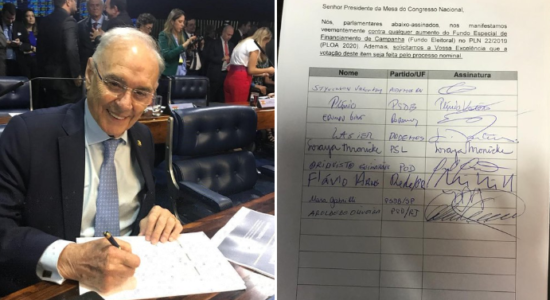 Senador Arolde de Oliveira assina lista contra aumento no Fundo Eleitoral