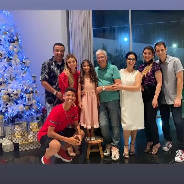 Natal de Aline Barros com a família