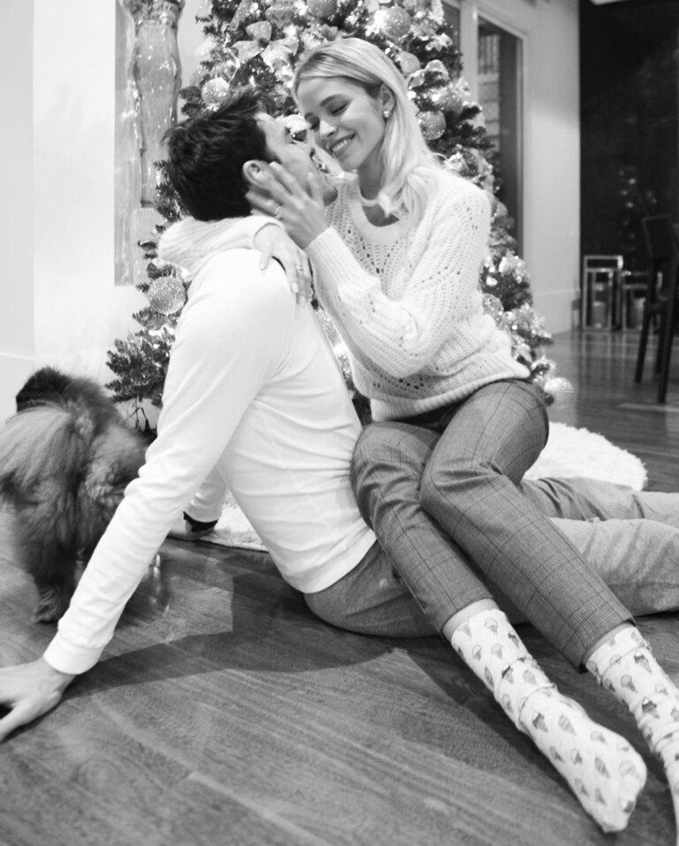 Carol Dias e Kaká fazem ensaio romântico de Natal