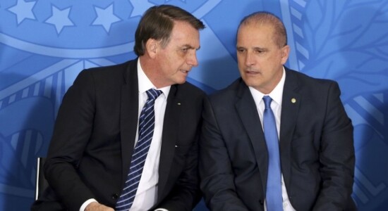 Presidente Jair Bolsonaro e ministro Onyx Lorenzoni