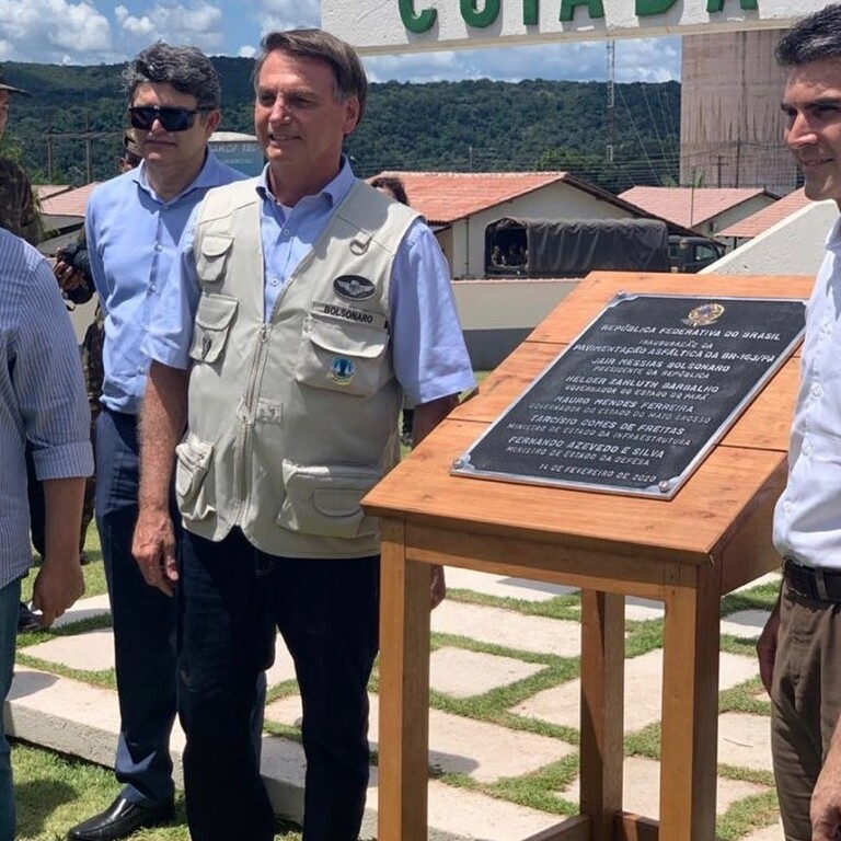 No Pará, Bolsonaro participou da inauguração da pavimentação dos 51 Km da BR-163