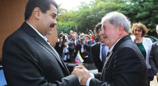 Lula e Nicolás Maduro, durante encontro, em 2013