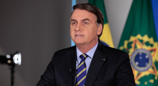Presidente Jair Bolsonaro durante pronunciamento