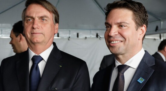 Presidente Jair Bolsonaro e o delegado Alexandre Ramagem