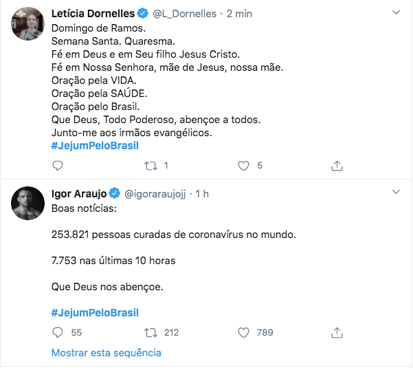 Usuários de rede social apoiam jejum proposto por Bolsonaro