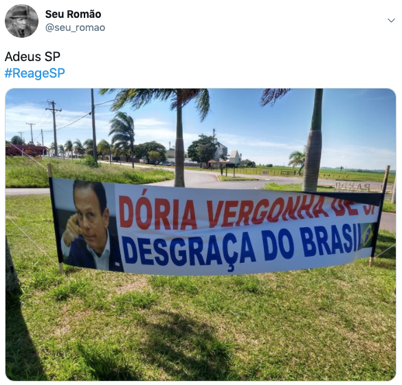 Paulistas ficaram irritados com prorrogação da quarentena e atacaram governo João Doria