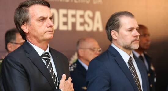 Presidente Jair Bolsonaro e o ministro Dias Toffoli