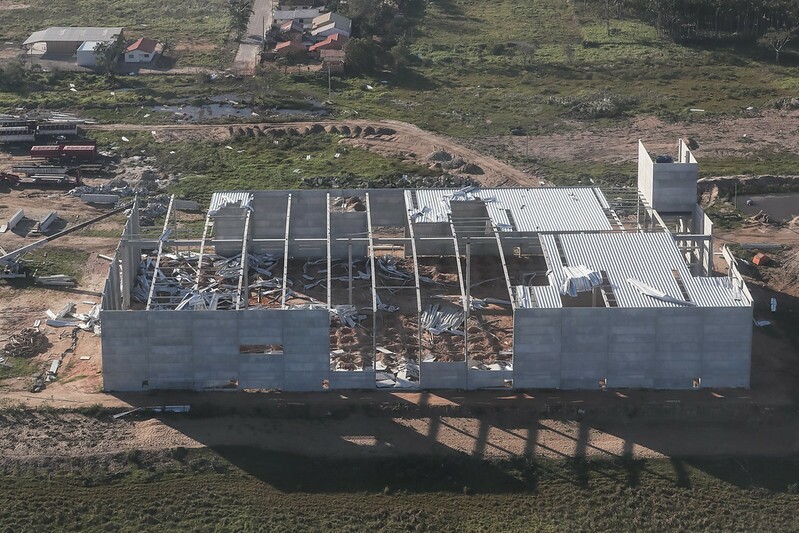 Sobrevoo mostra locais completamente destruídos pelo ciclone