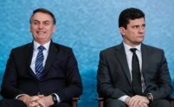 Presidente Jair Bolsonaro e o ex-ministro da Justiça, Sergio Moro