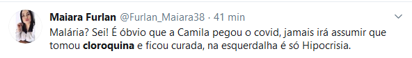 Web acusa Camila Pitanga de 