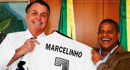 Presidente Jair Bolsonaro e Marcelinho Carioca