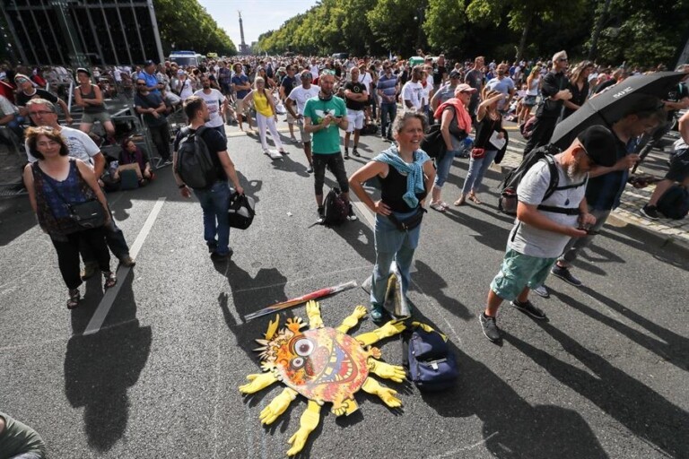 Berlim foi marcada por protestos contra a pandemia