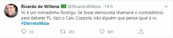Rodrigo Maia e Felipe Neto viraram assunto no Twitter