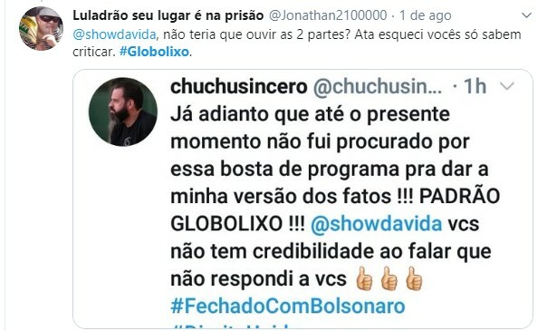 Globo recebeu chuva de críticas na internet
