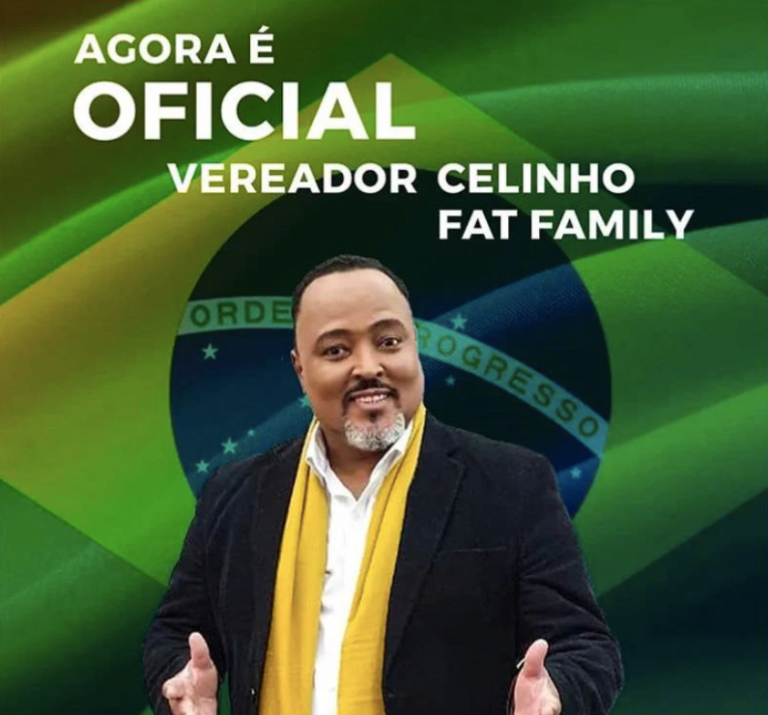 Cantor Celinho, do grupo Fat Family