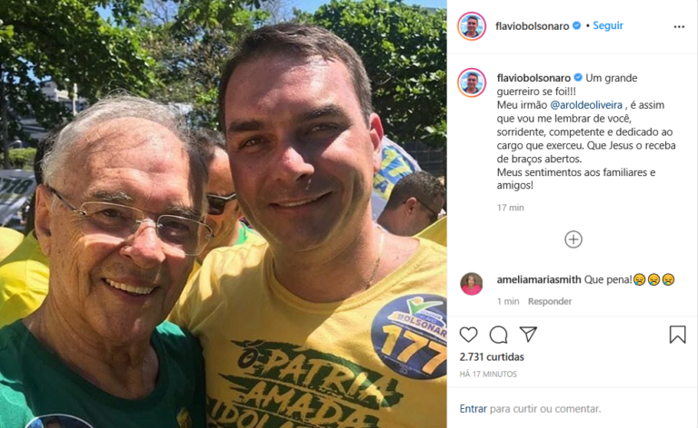 Amigos lamentam a morte do senador Arolde de Oliveira