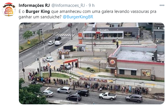 Promoção do Burger King gera filas e reclamções