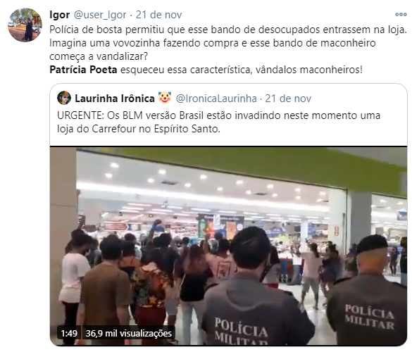 Patrícia Poeta chama manifestantes de vândalos e recebe apoio