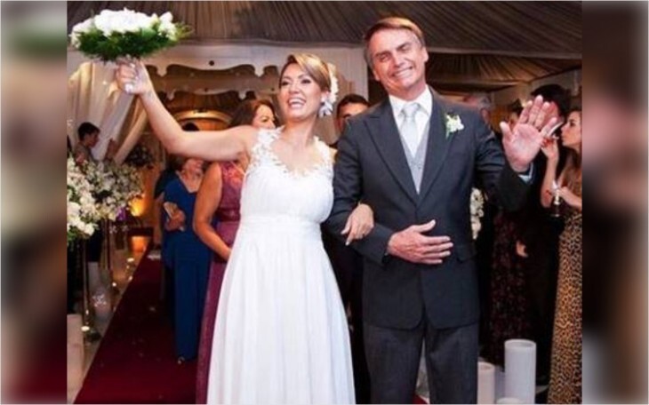 Jair e Michelle Bolsonaro completam 13 anos de casamento