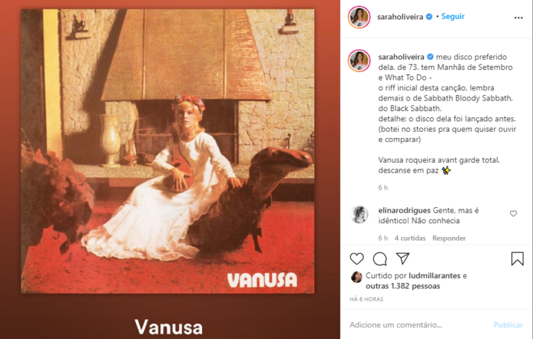 Artistas e outras personalidades lamentam a morte de Vanusa