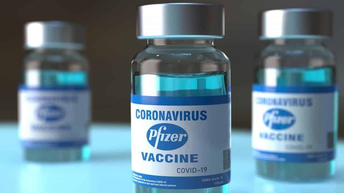 Vidros de vacina contra a Covid-19 da Pfizer
