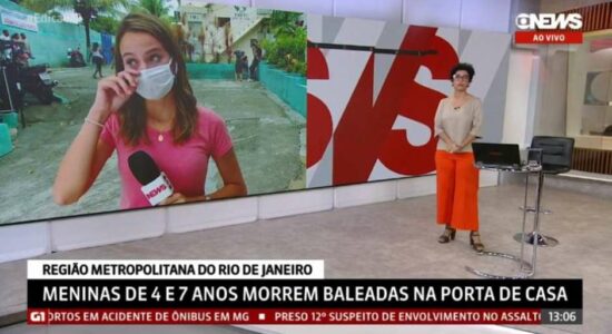 Repórter se emociona ao noticiar morte de meninas no Rio de Janeiro