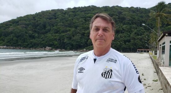 Presidente Jair Bolsonaro em Guarujá