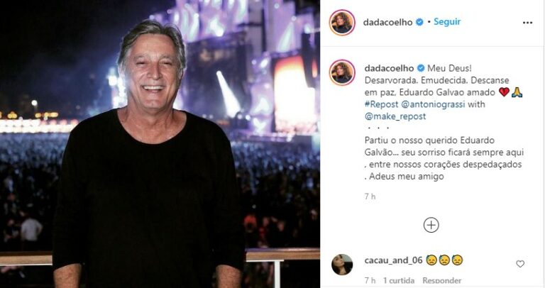 Famosos e amigos lamentam a morte do ator Eduardo Galvão