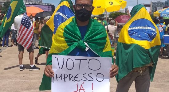 Atos pelo voto impresso aconteceram em Brasília