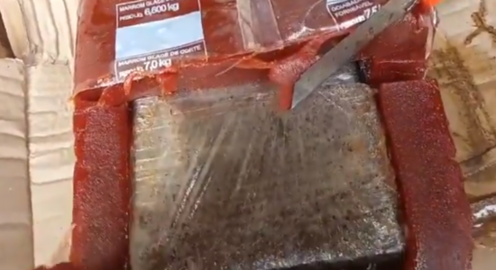 Fiscais apreendem 670 kg de cocaína em carga de goiabada com destino à Bélgica
