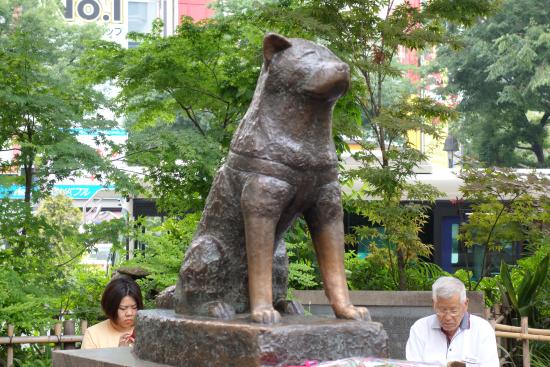 Estátua em homenagem a Hachiko, no Japão