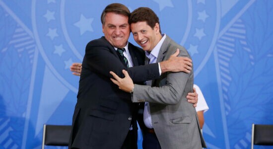 Presidente Jair Bolsonaro e o ex-ministro do Meio Ambiente Ricardo Salles