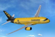 Avião da nova companhia aérea do Grupo Itapemirim