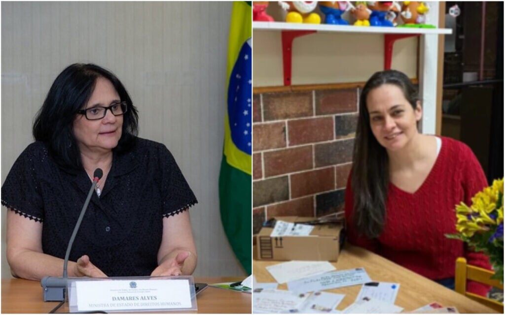 Ministra Damares e Flaviane Carvalho participaram juntas de uma live