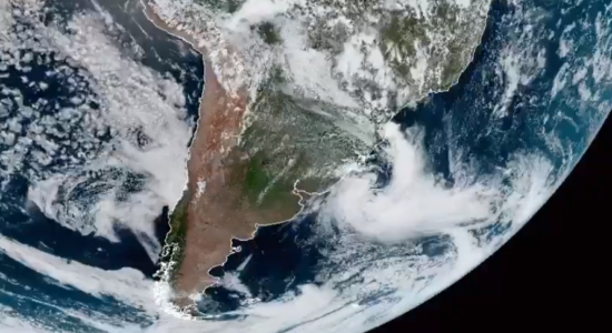 Ciclone bomba se forma na fronteira entre Brasil e Uruguai