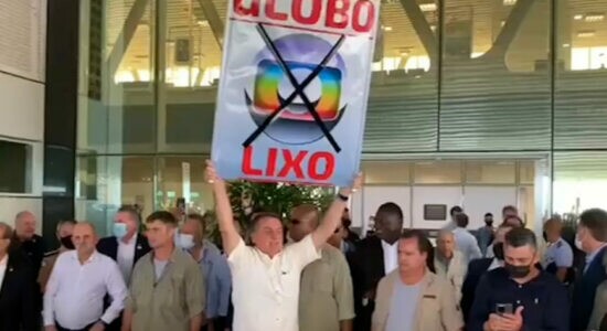 Presidente Jair Bolsonaro mandou recado à Globo