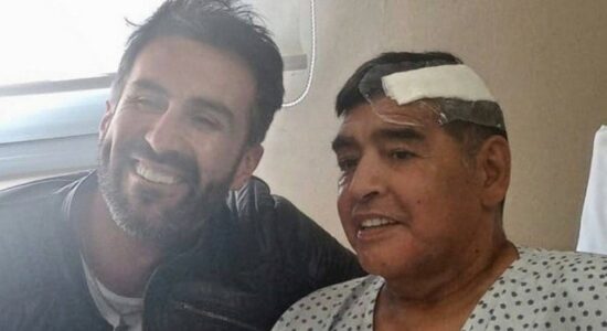 Diego Maradona e seu médico particular, Leopoldo Luque