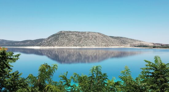 Lago Salda, em Burdur, Turquia
