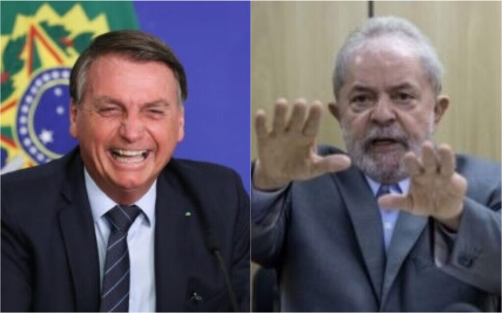Presidente Jair Bolsonaro e ex-presidente Lula