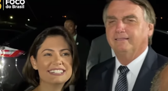 Presidente Jair Bolsonaro e a primeira-dama Michelle Bolsonaro
