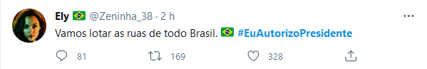 Bolsonaro pede sinal do povo e web diz: #EuAutorizoPresidente