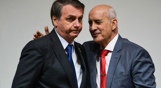 Presidente Jair Bolsonaro e o ministro da Casa Civil, Luiz Eduardo Ramos