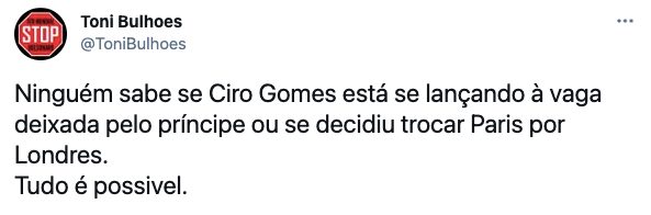 Ciro Gomes vira piada após enviar carta de condolências à rainha Elizabeth II