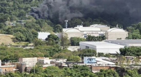 Incêndio nos estúdios da Globo, no Rio de Janeiro