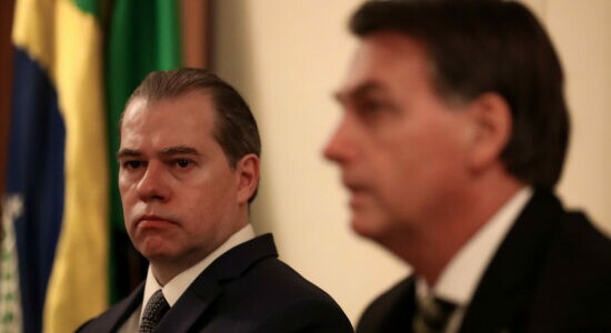 Ministro Dias Toffoli e o presidente Jair Bolsonaro
