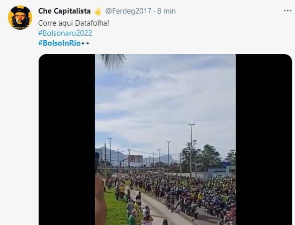 Internautas repercutem passeio de moto de Bolsonaro no Rio