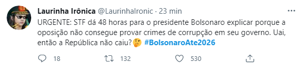 Web volta a se unir em apoio e diz que é #BolsonaroAte2026
