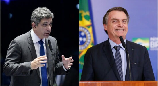 Senador Rogério Carvalho e o presidente Jair Bolsonaro