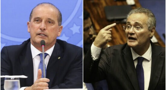 Ministro Onyx Lorenzoni e senador Renan Calheiros