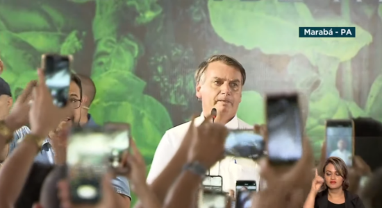 Presidente Jair Bolsonaro em cerimônia no Pará